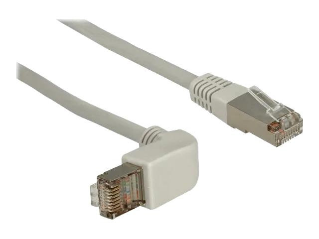 DeLOCK Network cable RJ45 Cat.5e SF/UTP upwards angled/straight 0,5 in the group COMPUTERS & PERIPHERALS / Computer cables / Network cables / Cat5e at TP E-commerce Nordic AB (C70680)