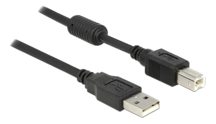 DeLOCK Cable USB 2.0 type A male > USB 2.0 type B male 1 m black in the group COMPUTERS & PERIPHERALS / Computer cables / USB / USB-A / Cables at TP E-commerce Nordic AB (C70682)