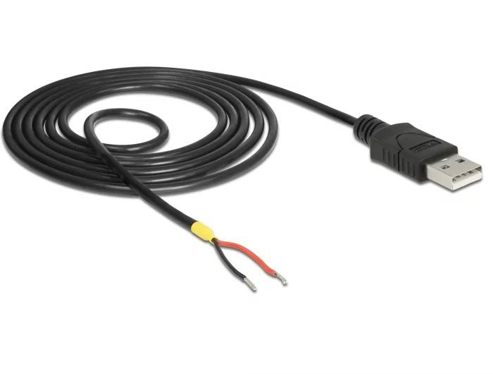 DeLOCK Cable USB 2.0 Type-A male > 2 x open wires power 1.5 m in the group COMPUTERS & PERIPHERALS / Computer cables / USB / USB-A / Cables at TP E-commerce Nordic AB (C70712)