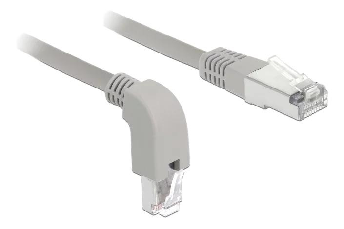 DeLOCK Network cable RJ45 Cat.5e SF UTP downward angled straight 1m in the group COMPUTERS & PERIPHERALS / Computer cables / Network cables / Cat5e at TP E-commerce Nordic AB (C70715)