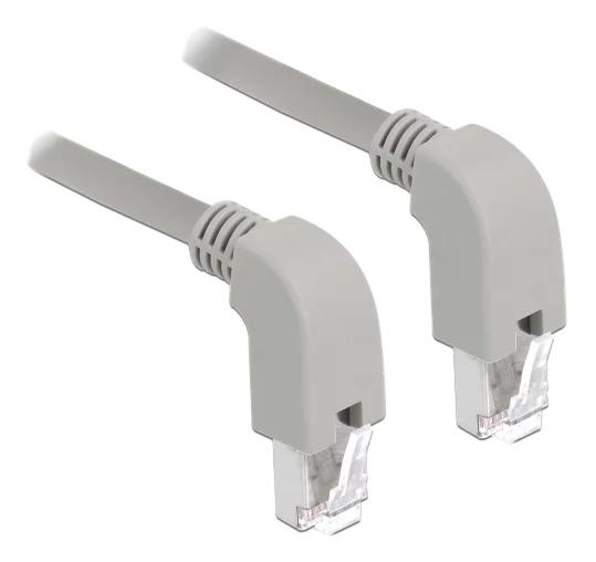 DeLOCK Network cable RJ45 Cat.5e SF UTP downwards angled 2m in the group COMPUTERS & PERIPHERALS / Computer cables / Network cables / Cat5e at TP E-commerce Nordic AB (C70717)