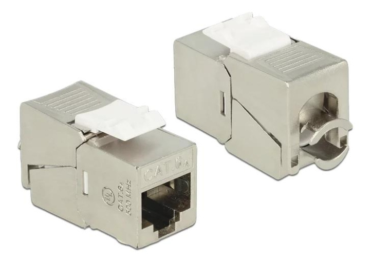 DeLOCK Keystone Module RJ45 jack > LSA Cat.6A STP compact in the group COMPUTERS & PERIPHERALS / Computer cables / Network cables / Adapters & Conductor joints at TP E-commerce Nordic AB (C70736)