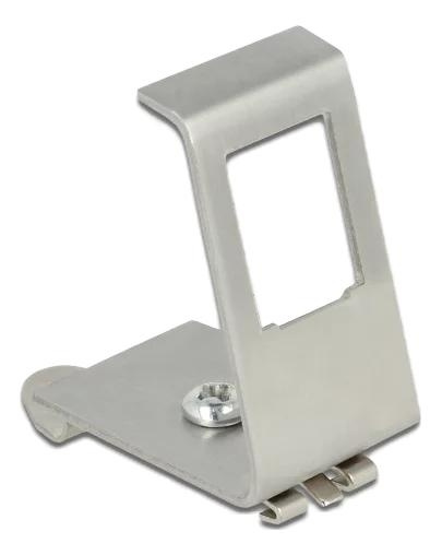 DeLOCK Keystone Metal Mounting 1 Port for DIN rail in the group COMPUTERS & PERIPHERALS / Computer cables / Network cables / Adapters & Conductor joints at TP E-commerce Nordic AB (C70740)