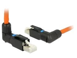 DeLOCK RJ45 Plug field assembly Cat.6A angled in the group COMPUTERS & PERIPHERALS / Computer cables / Network cables / Adapters & Conductor joints at TP E-commerce Nordic AB (C70741)