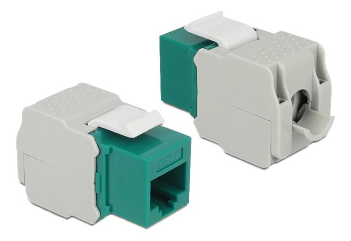 DeLOCK Keystone Module RJ45 jack > LSA Cat.6 UTP green in the group COMPUTERS & PERIPHERALS / Computer cables / Network cables / Adapters & Conductor joints at TP E-commerce Nordic AB (C70751)