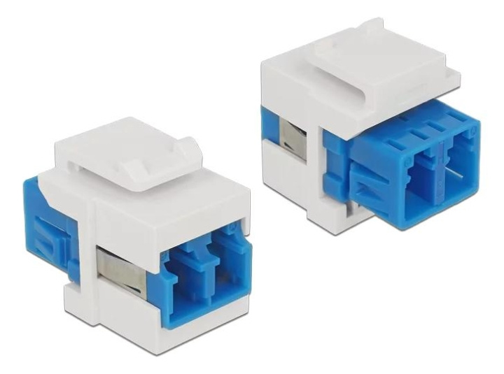 DeLOCK Keystone Module LC Duplex female to LC Duplex female in the group COMPUTERS & PERIPHERALS / Computer cables / Network cables / Adapters & Conductor joints at TP E-commerce Nordic AB (C70752)