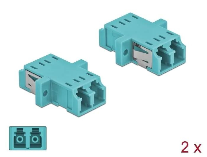 DeLOCK Optical Fiber Coupler LC Duplex f > LC Duplex f MM 2 pcs in the group COMPUTERS & PERIPHERALS / Computer cables / Network cables / Adapters & Conductor joints at TP E-commerce Nordic AB (C70765)