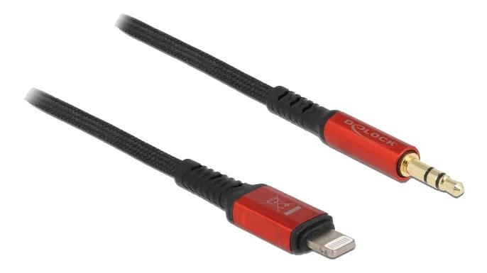 DeLOCK Audio Cable 8 pin Lightning™ male to Stereo jack male 3.5 mm in the group HOME ELECTRONICS / Cables & Adapters / Audio analog / 3.5 mm at TP E-commerce Nordic AB (C70768)