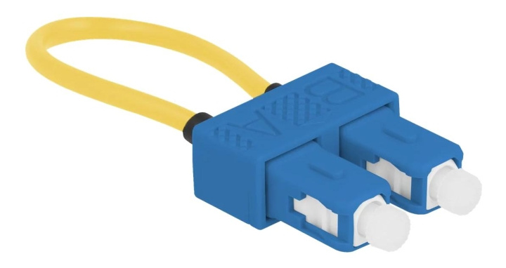 DeLOCK Optical Fiber loopback Adapter SC / UPC singlemode, blue in the group COMPUTERS & PERIPHERALS / Network / Media Converters at TP E-commerce Nordic AB (C70770)