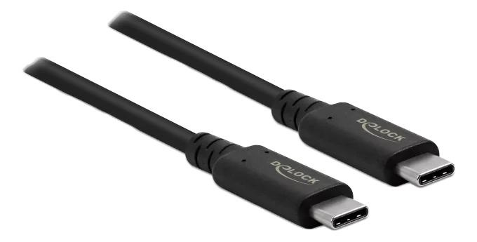 DeLOCK USB4™ 40 Gbps Coaxial Cable 0.8 m in the group COMPUTERS & PERIPHERALS / Computer cables / USB / USB-C at TP E-commerce Nordic AB (C70774)