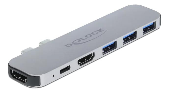 DeLOCK Docking Station for MacBook Dual HDMI 4K / PD / Hub in the group COMPUTERS & PERIPHERALS / Laptops & accessories / Docking station at TP E-commerce Nordic AB (C70780)