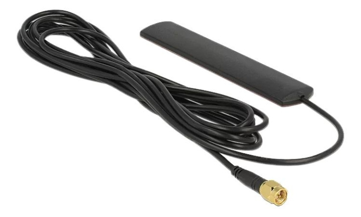 DeLOCK LTE Antenna SMA 3dBi fixed adhesive mounting in the group COMPUTERS & PERIPHERALS / Network / Network cards / USB at TP E-commerce Nordic AB (C70786)