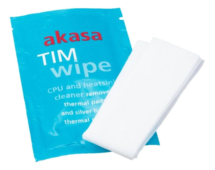 Akasa TIM Wipes, blå in the group COMPUTERS & PERIPHERALS / Computer accessories / Cleaning at TP E-commerce Nordic AB (C70798)