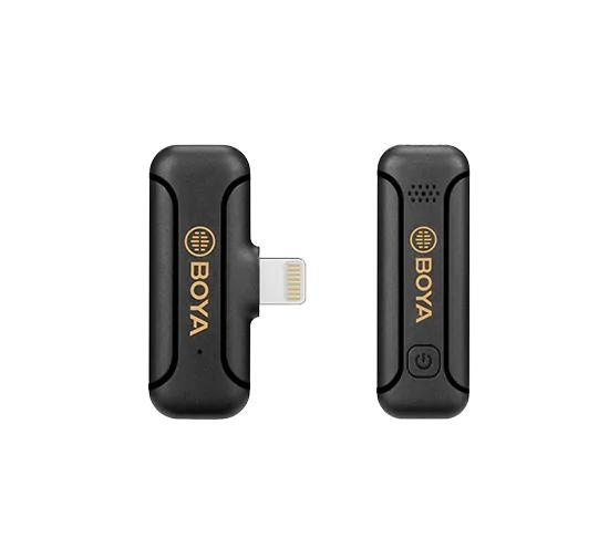 BOYA 2.4G Mini Wireless Microphone for iPhone/Lightning 1+1 in the group COMPUTERS & PERIPHERALS / Computer accessories / Microphones at TP E-commerce Nordic AB (C70801)