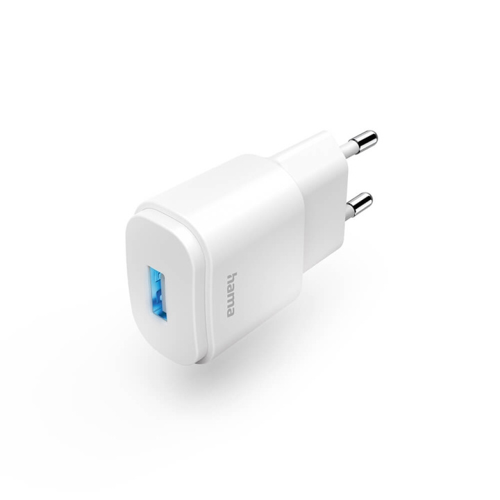 Hama Charger 1xUSB-A 6W White in the group SMARTPHONE & TABLETS / Chargers & Cables / Wall charger / Wall charger USB at TP E-commerce Nordic AB (C71157)