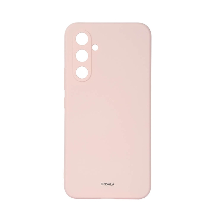 Onsala Phone Case with Silicone Feel Chalk Pink - Samsung A55 5G in the group SMARTPHONE & TABLETS / Phone cases / Samsung at TP E-commerce Nordic AB (C71197)