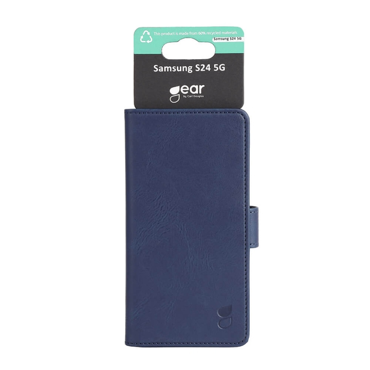 GEAR Wallet Case 3 Card Slots Blue - Samsung S24 5G in the group SMARTPHONE & TABLETS / Phone cases / Samsung at TP E-commerce Nordic AB (C71362)