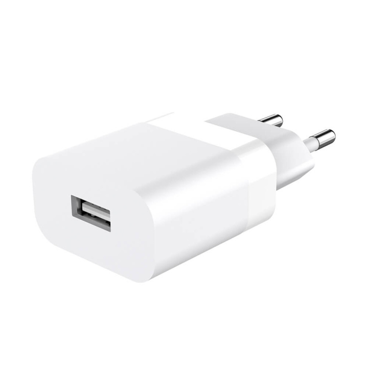 GEAR Charger 220V 1xUSB-A 2.4A White in the group SMARTPHONE & TABLETS / Chargers & Cables / Wall charger / Wall charger USB at TP E-commerce Nordic AB (C71367)