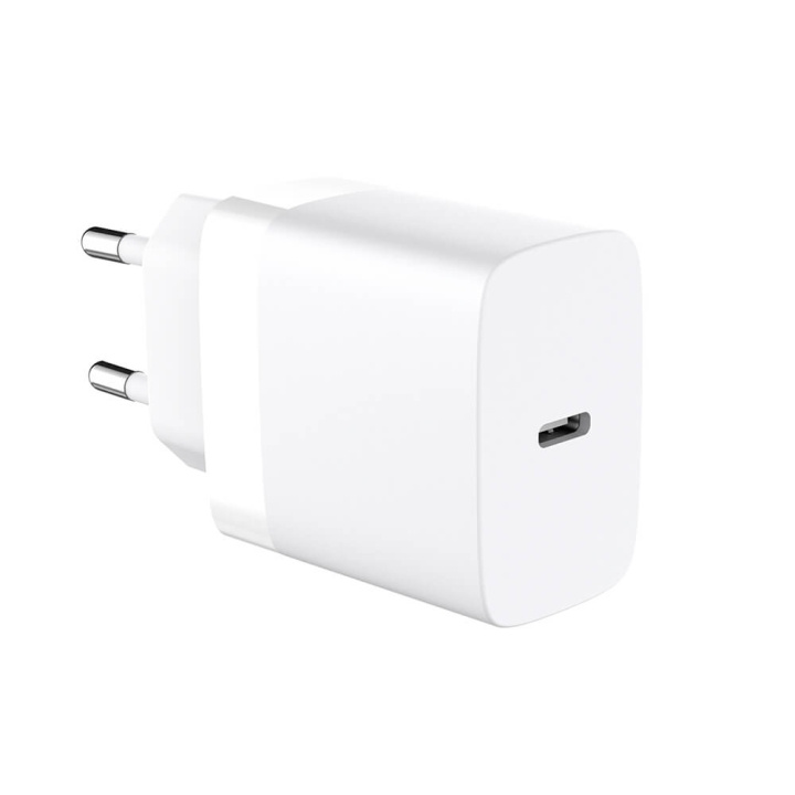 GEAR Charger 220V 1xUSB-C PD/PPS 30W White in the group SMARTPHONE & TABLETS / Chargers & Cables / Wall charger / Wall charger USB-C at TP E-commerce Nordic AB (C71368)