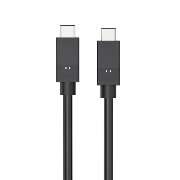 GEAR Cable USB-C to USC-C 3.1 5A/100W/10GB Gen 2 1.5m Black in the group SMARTPHONE & TABLETS / Chargers & Cables / Cables / Cables Type C at TP E-commerce Nordic AB (C71371)