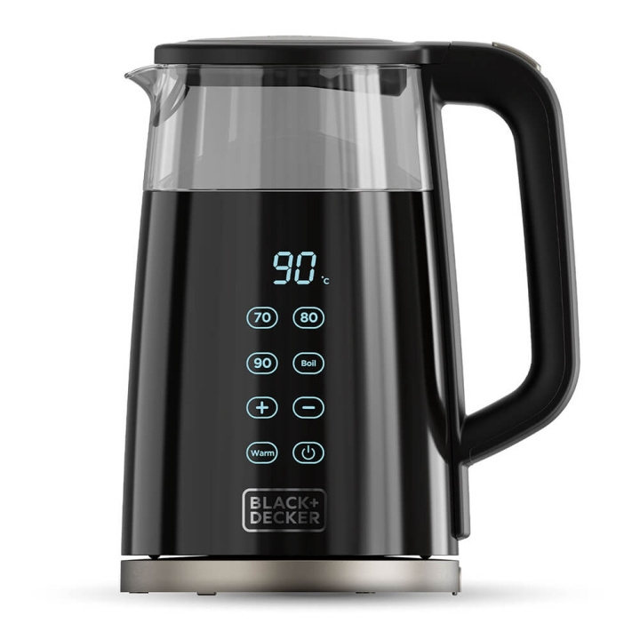 BLACK+DECKER Kettle Glass Black 1,7L in the group HOME, HOUSEHOLD & GARDEN / Household appliances / Water & Juice / Kettles at TP E-commerce Nordic AB (C71421)