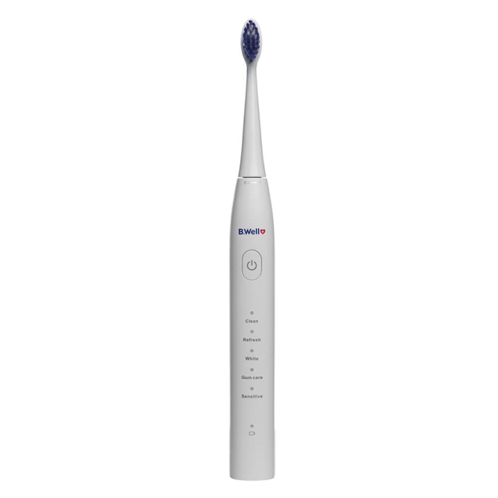 B.WELL Electric Toothbrush Sonic Pro-850 White in the group BEAUTY & HEALTH / Oral care / Electric toothbrushes at TP E-commerce Nordic AB (C71435)