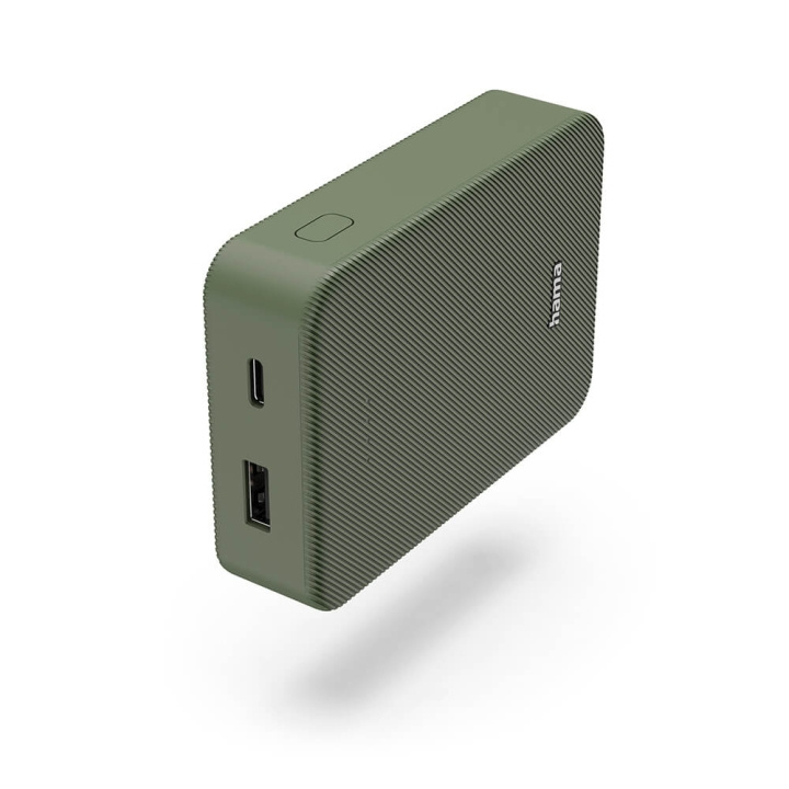 Hama Powerbank Colour 10 10000mAh USB-C+USB-A Green in the group SMARTPHONE & TABLETS / Chargers & Cables / Powerbanks at TP E-commerce Nordic AB (C71532)