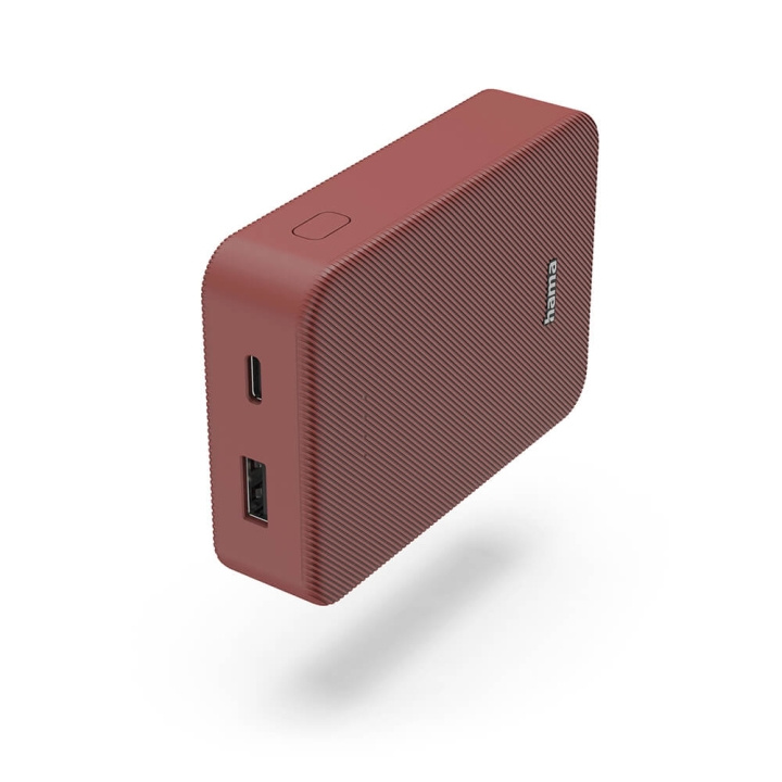 Hama Powerbank Colour 10 10000mAh USB-C+USB-A Red in the group SMARTPHONE & TABLETS / Chargers & Cables / Powerbanks at TP E-commerce Nordic AB (C71533)