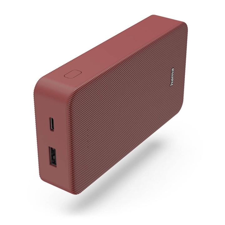 Hama Powerbank Colour 20 20000mAh USB-C+USB-A Red in the group SMARTPHONE & TABLETS / Chargers & Cables / Powerbanks at TP E-commerce Nordic AB (C71536)