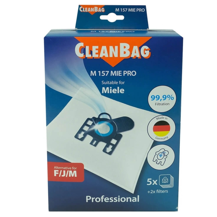 CLEANBAG Dustbag M 157 MIE 5+2 Pro in the group HOME, HOUSEHOLD & GARDEN / Cleaning products / Vacuum cleaners & Accessories / Accessories / Vacuum bags at TP E-commerce Nordic AB (C71539)