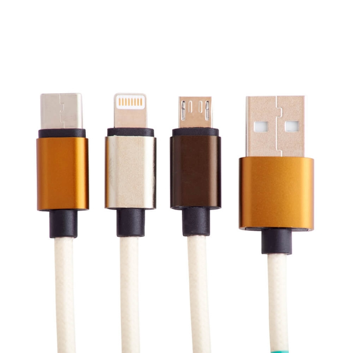 Squishmallows Chargercable 1.2m Cam 3in1 USB-C/Micro/Lightning in the group SMARTPHONE & TABLETS / Chargers & Cables / Cables / Cables Type C at TP E-commerce Nordic AB (C71662)