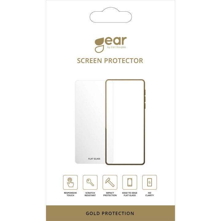 Gear Screen Protector 2.5D Gold iPhone 16 Pro in the group SMARTPHONE & TABLETS / Phone cases / Apple / iPhone 16 at TP E-commerce Nordic AB (C71666)