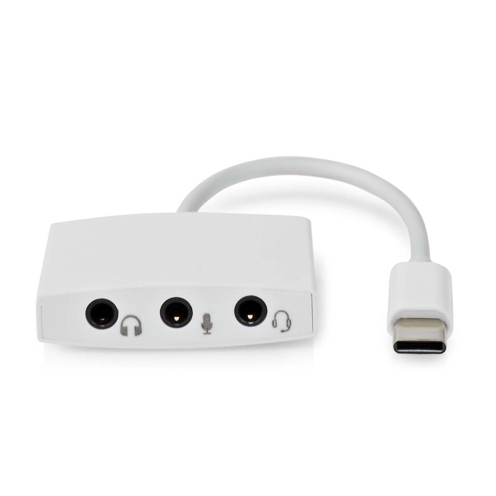 Nedis USB-C™ Adapter | USB 2.0 | USB-C™ Male | 3.5 mm Female | 0.10 m | Round | Nickel Plated | ABS/PVC | White | Envelope in the group COMPUTERS & PERIPHERALS / Computer accessories / USB-Hubs at TP E-commerce Nordic AB (C71863)