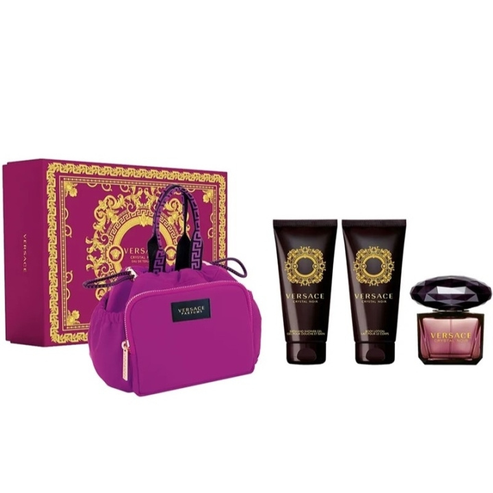 Versace Giftset Versace Crystal Noir Edt 90ml + Body Lotion 100ml + Shower Gel 100ml + Bag in the group BEAUTY & HEALTH / Gift sets / Gift sets for her at TP E-commerce Nordic AB (C71899)