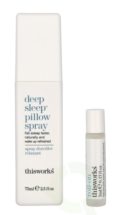 This Works Deep Sleep Pillow Talk Set 80 ml Pillow Spray 75ml/Stress Less 5ml in the group BEAUTY & HEALTH / Fragrance & Perfume / Other fragrances / Fragrance diffuser at TP E-commerce Nordic AB (C71949)