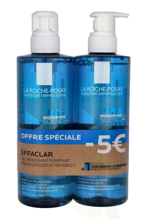 La Roche LRP Effaclar Purifying Foaming Gel Duo Set 800 ml 2x400ml in the group BEAUTY & HEALTH / Skin care / Face / Cleaning at TP E-commerce Nordic AB (C72019)