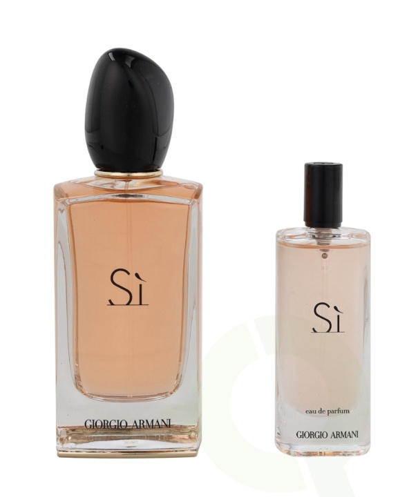 Armani Si Giftset 115 ml Edp Spray 100ml/Edp Spray 15ml in the group BEAUTY & HEALTH / Fragrance & Perfume / Perfumes / Perfume for her at TP E-commerce Nordic AB (C72484)