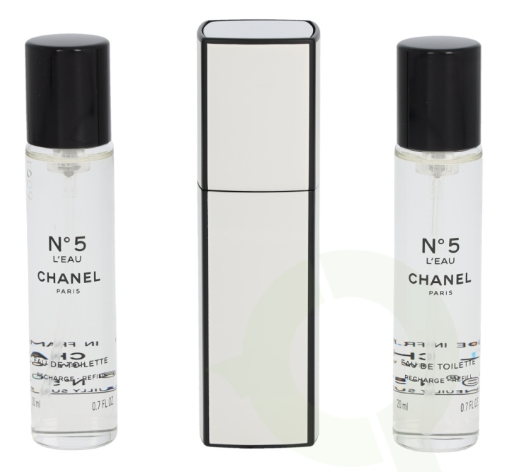 Chanel No 5 L\'Eau Giftset 60 ml Edt 1x Purse Spray 2x Refill in the group BEAUTY & HEALTH / Gift sets / Gift sets for her at TP E-commerce Nordic AB (C72854)