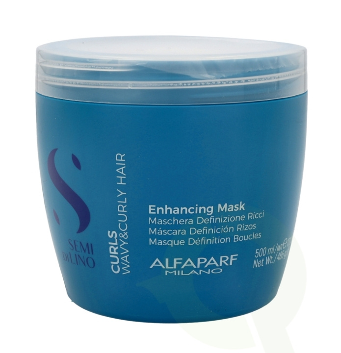 Alfaparf Semi Di Lino Curls Enhancing Masker 500 ml in the group BEAUTY & HEALTH / Hair & Styling / Hair care / Hair Mask at TP E-commerce Nordic AB (C73059)