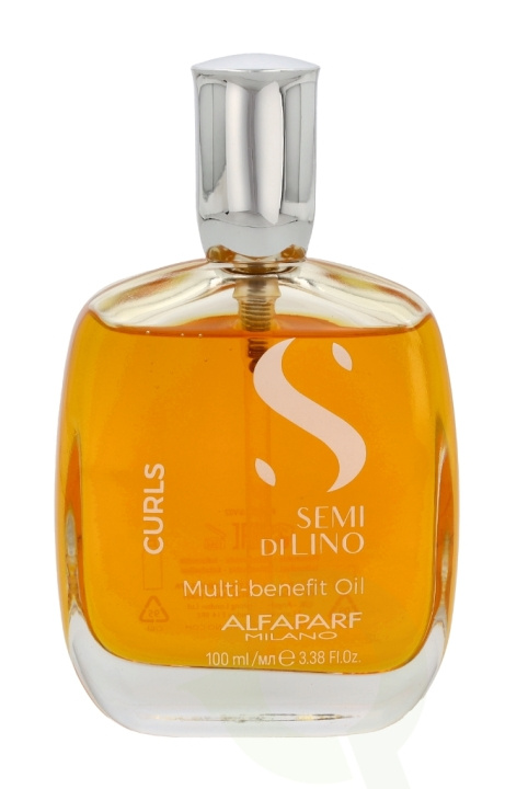 Alfaparf Semi Di Lino Curls Multi-Benefit Oil 100 ml in the group BEAUTY & HEALTH / Hair & Styling / Hair care / Hair oil at TP E-commerce Nordic AB (C73060)