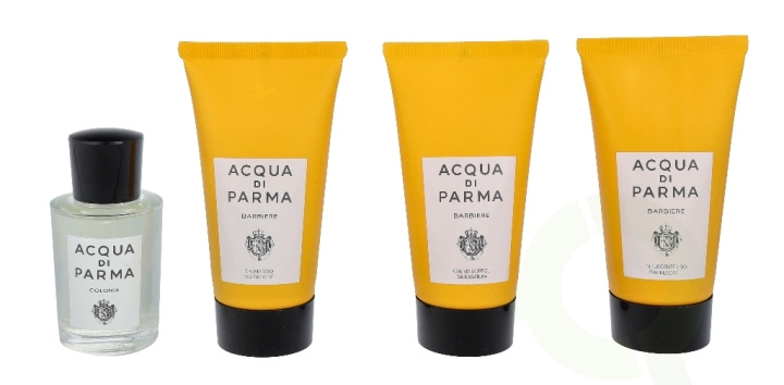 Acqua Di Parma Barbiere Daily Ritual 140 ml Edc Spray20ml/Shaving Cream 40ml/Face Wash40ml/Face Cream40ml in the group BEAUTY & HEALTH / Gift sets / Gift sets for him at TP E-commerce Nordic AB (C73335)