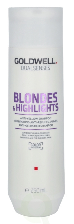 Goldwell Dualsenses Blondes & Highlights Anti-Yellow Shampoo 250 ml Luminosity For Blonde Hair in the group BEAUTY & HEALTH / Hair & Styling / Hair care / Hair Dye / Silver shampoo at TP E-commerce Nordic AB (C73387)