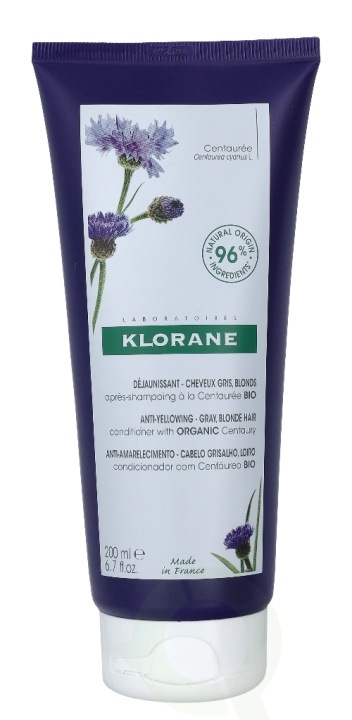 Klorane Centauree Anti-Yellowing Conditioner 200 ml in the group BEAUTY & HEALTH / Hair & Styling / Hair care / Conditioner at TP E-commerce Nordic AB (C73479)