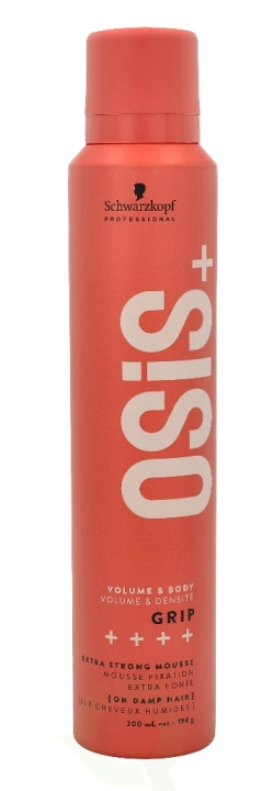 Schwarzkopf Osis+ Grip Extreme Hold Mousse 200 ml in the group BEAUTY & HEALTH / Hair & Styling / Hair styling / Hair mousse at TP E-commerce Nordic AB (C73804)