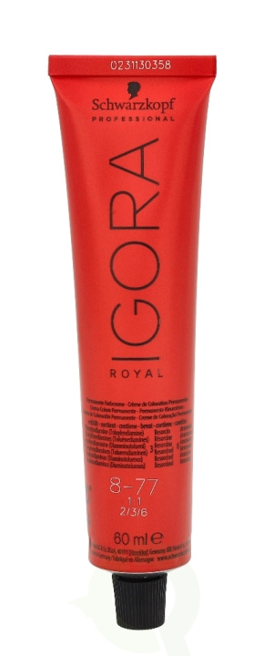 Schwarzkopf Igora Royal Permanent Color Creme 60 ml 8-77 in the group BEAUTY & HEALTH / Hair & Styling / Hair care / Hair Dye / Hair Dye & Color bombs at TP E-commerce Nordic AB (C73811)