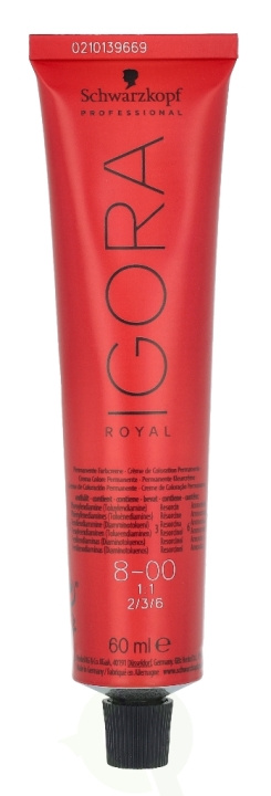 Schwarzkopf Igora Royal Permanent Color Creme 60 ml 8-00 in the group BEAUTY & HEALTH / Hair & Styling / Hair care / Hair Dye / Hair Dye & Color bombs at TP E-commerce Nordic AB (C73813)