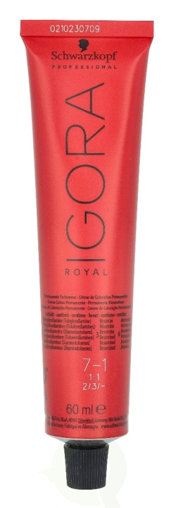 Schwarzkopf Igora Royal Permanent Color Creme 60 ml 45474 in the group BEAUTY & HEALTH / Hair & Styling / Hair care / Hair Dye / Hair Dye & Color bombs at TP E-commerce Nordic AB (C73815)