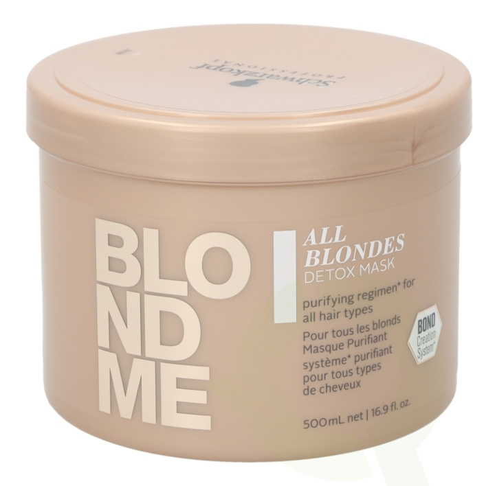 Schwarzkopf Blond Me All Blondes Detox Mask 500 ml For All Hair Types in the group BEAUTY & HEALTH / Hair & Styling / Hair care / Hair Mask at TP E-commerce Nordic AB (C73837)