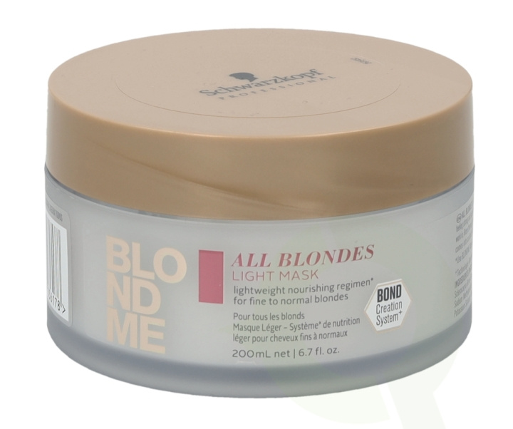 Schwarzkopf Blond Me All Blondes Light Mask 200 ml in the group BEAUTY & HEALTH / Hair & Styling / Hair care / Hair Mask at TP E-commerce Nordic AB (C73840)