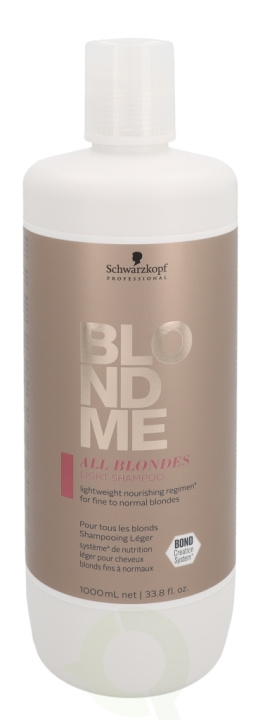 Schwarzkopf Blond Me All Blondes Light Shampoo 1000 ml For Fine To Normal Blondes in the group BEAUTY & HEALTH / Hair & Styling / Hair care / Schampoo at TP E-commerce Nordic AB (C73842)